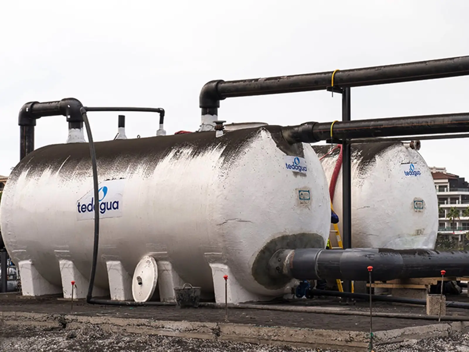 Planta portátil de desalación TEDAGUA en operación