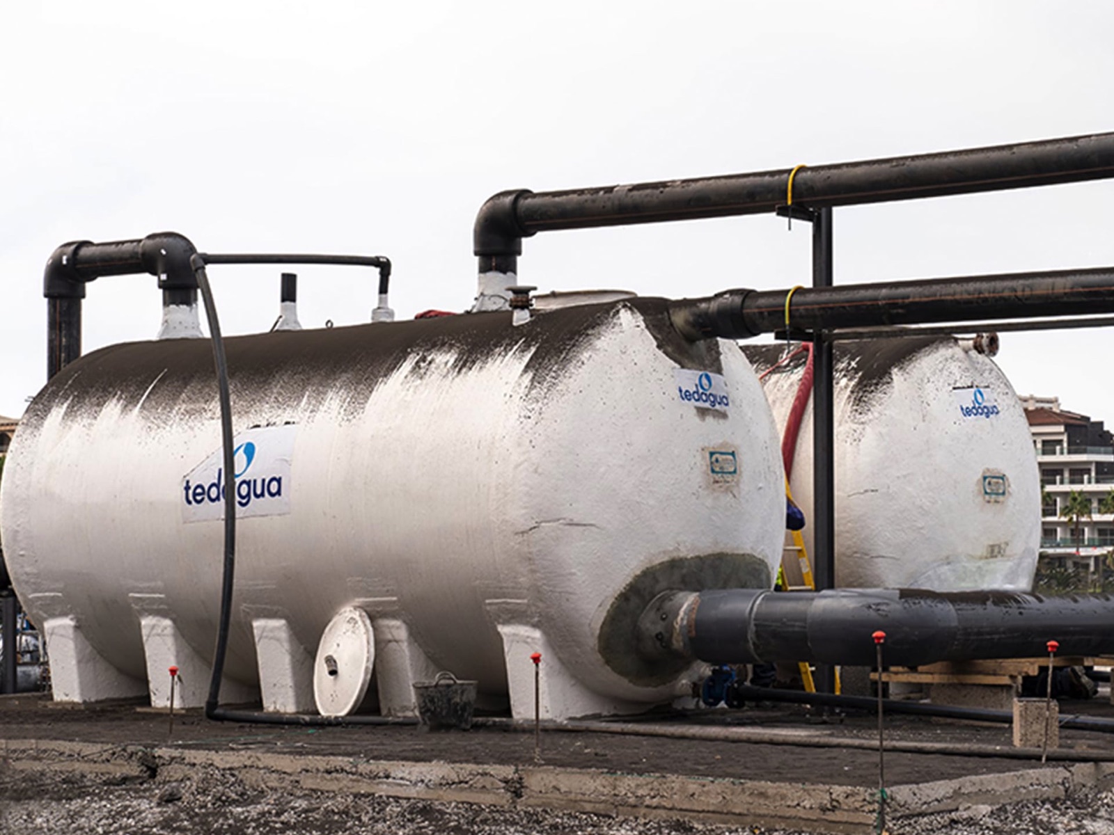 Planta portátil de desalación TEDAGUA en operación